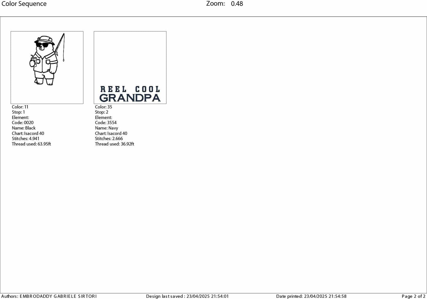 Machine Embroidery, Reel Cool Grandpa, Funny Fishing, Retro, Summer, Bear, Fishing Dad, Gift for Grandpa, PES, xxx, hus & more