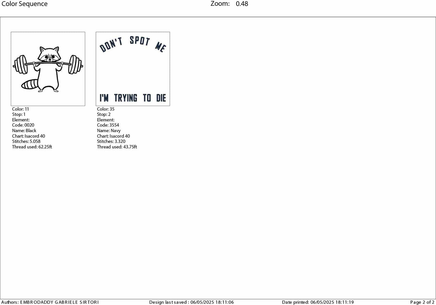 Machine Embroidery files, Don't Spot Me I'm Trying to Die Workout, Funny Gym, Funny Raccoon Gym, Fitness Lovers, PES, DST, xxx, hus & more