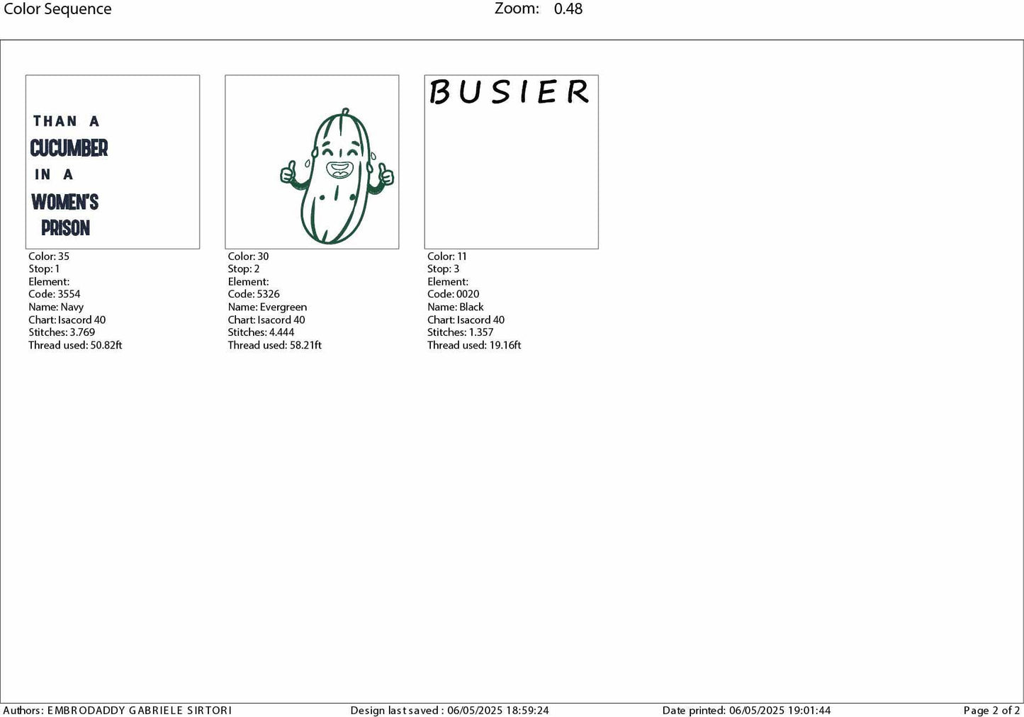 Machine Embroidery files, Funny Busier Than A Cucumber In A Women's Prison, PES, DST, xxx, hus & more