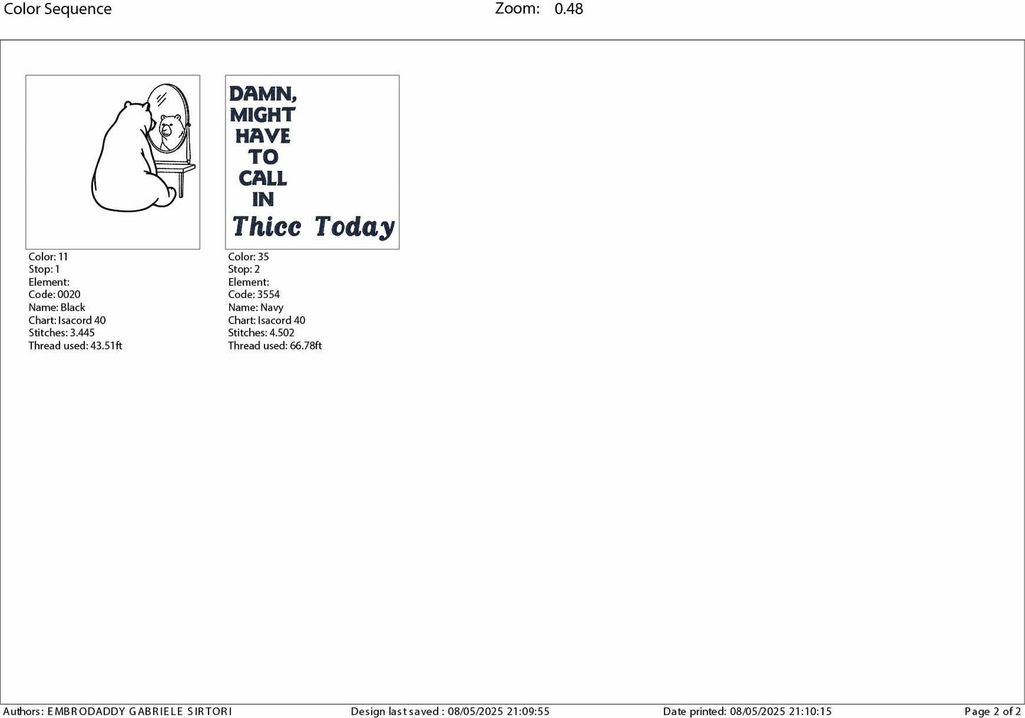 Machine Embroidery files, Might Have to Call In Thicc Today, Funny Sarcastic, Adult Humor, Papa Bear, Positive Vibes, DST PES, hus & more