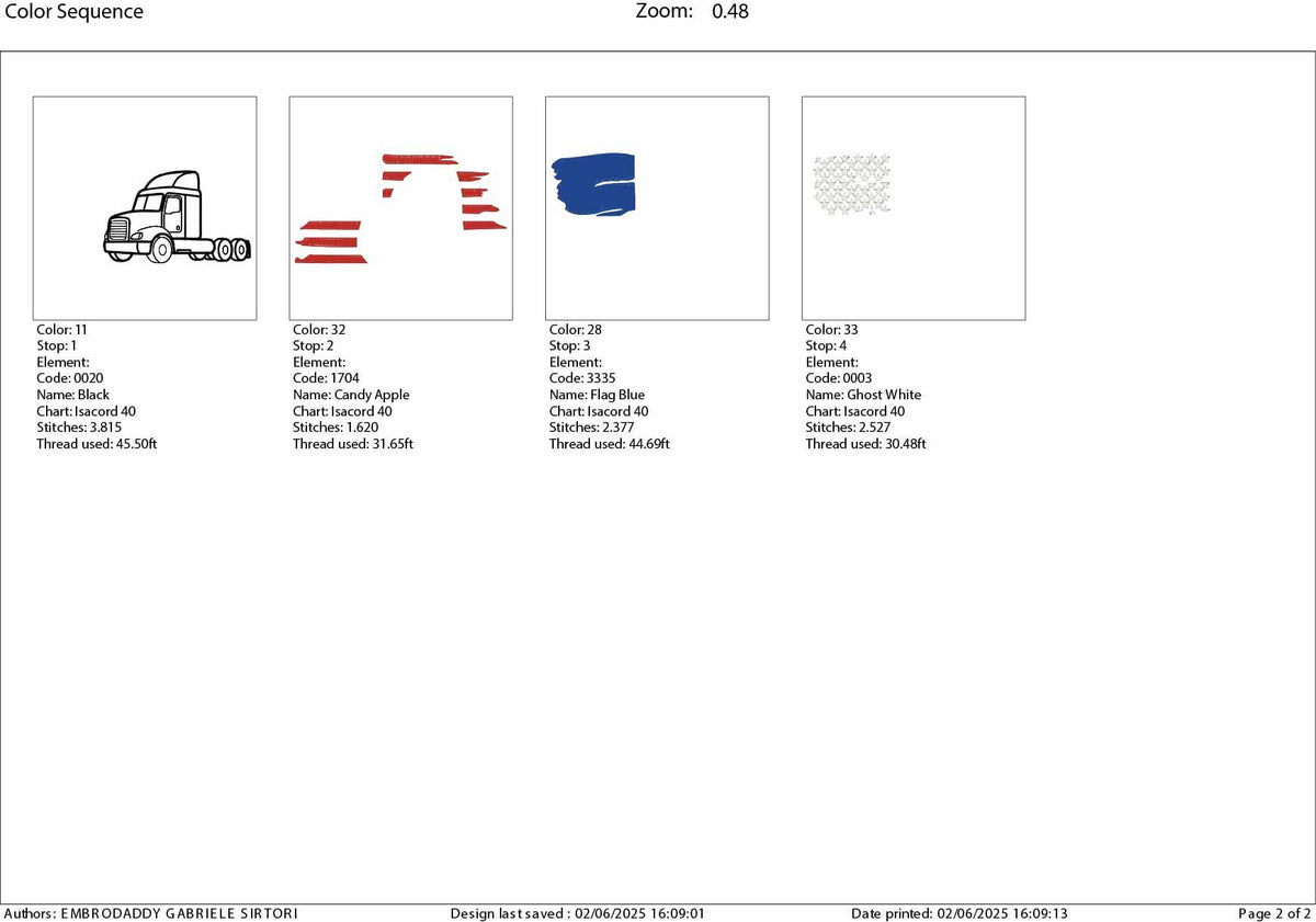 Machine Embroidery files, USA flag semi truck, PES, DST, xxx, hus & more