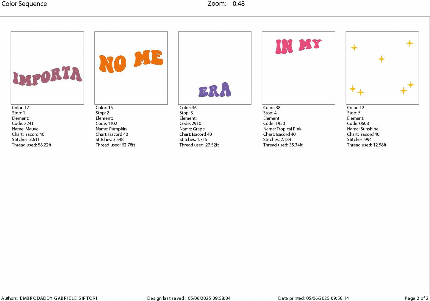 Machine Embroidery files, In my no me importa era, Spanish, Latina, Idgaf, in My I Don't Care Era in Spanish, PES, DST, xxx, hus and more