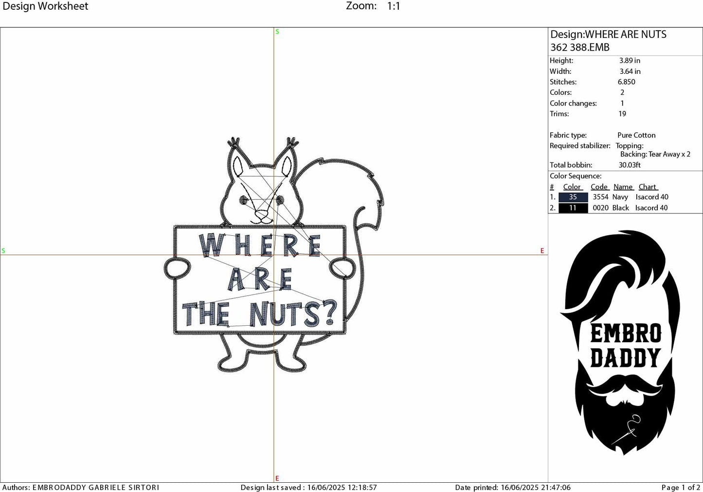 Machine Embroidery files, Where Are the Nuts, Funny Squirrel Quote, Funny Woodland Animal, Adult Humor, PES, DST, xxx, hus & more
