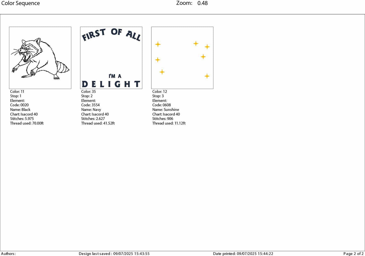 Machine Embroidery files, First Of All I'm a Delight, Sarcastic Raccoon, Snarky, Adult Humor, Sassy, PES, DST, xxx, hus & more