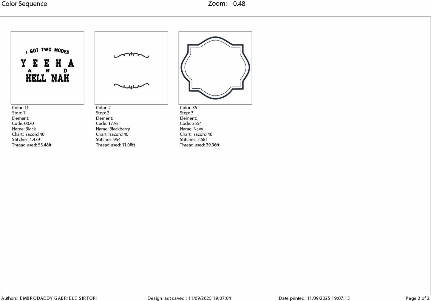 Machine Embroidery files, Yeehaw and Hell Nah, I Got Two Modes Western, PES, xxx, hus & more