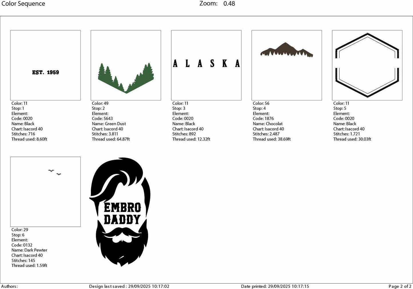 Machine Embroidery files, Alaska est 1953, DST, PES, xxx hus & more