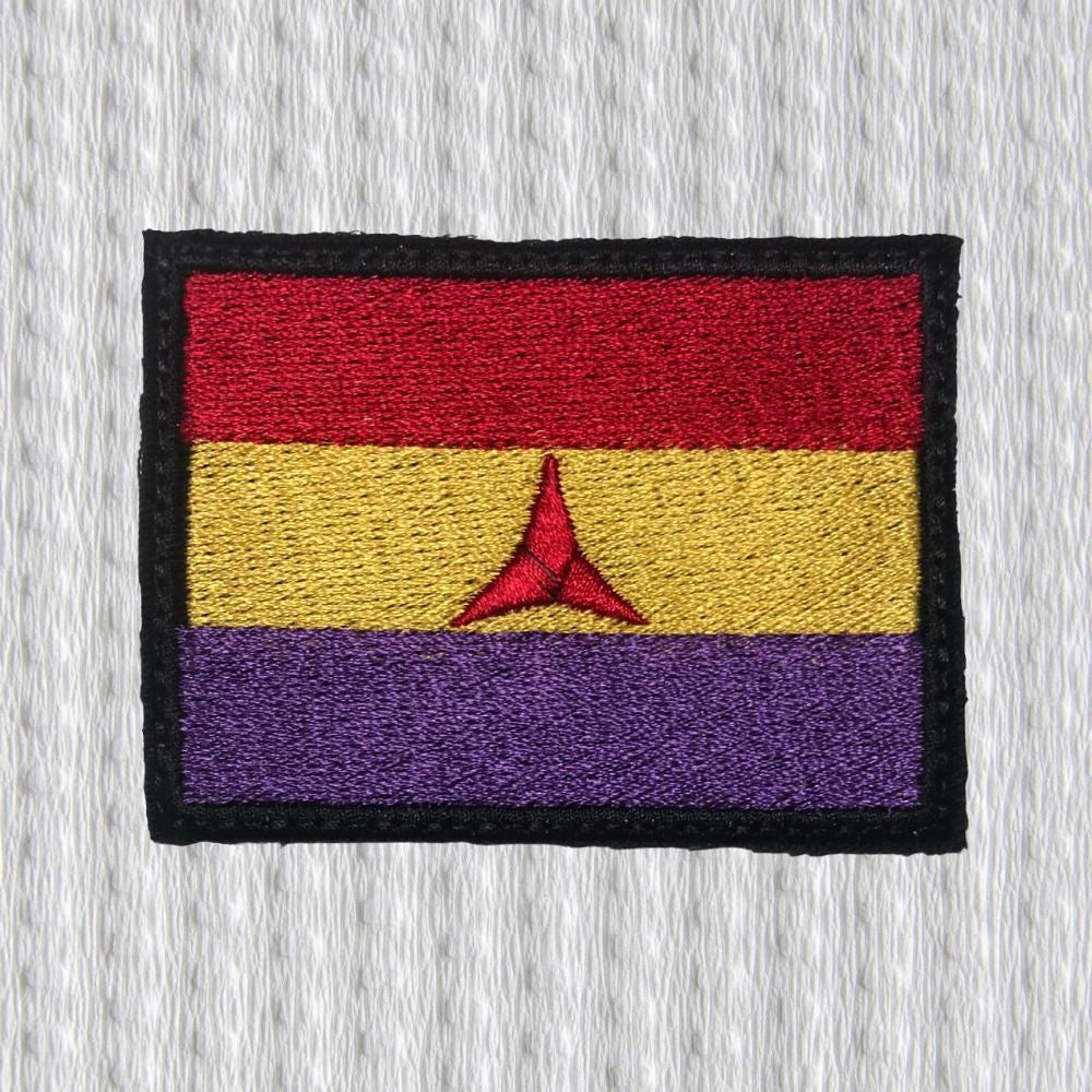International Brigades Flag Embroidered Patch, Iron-on & Sew-on