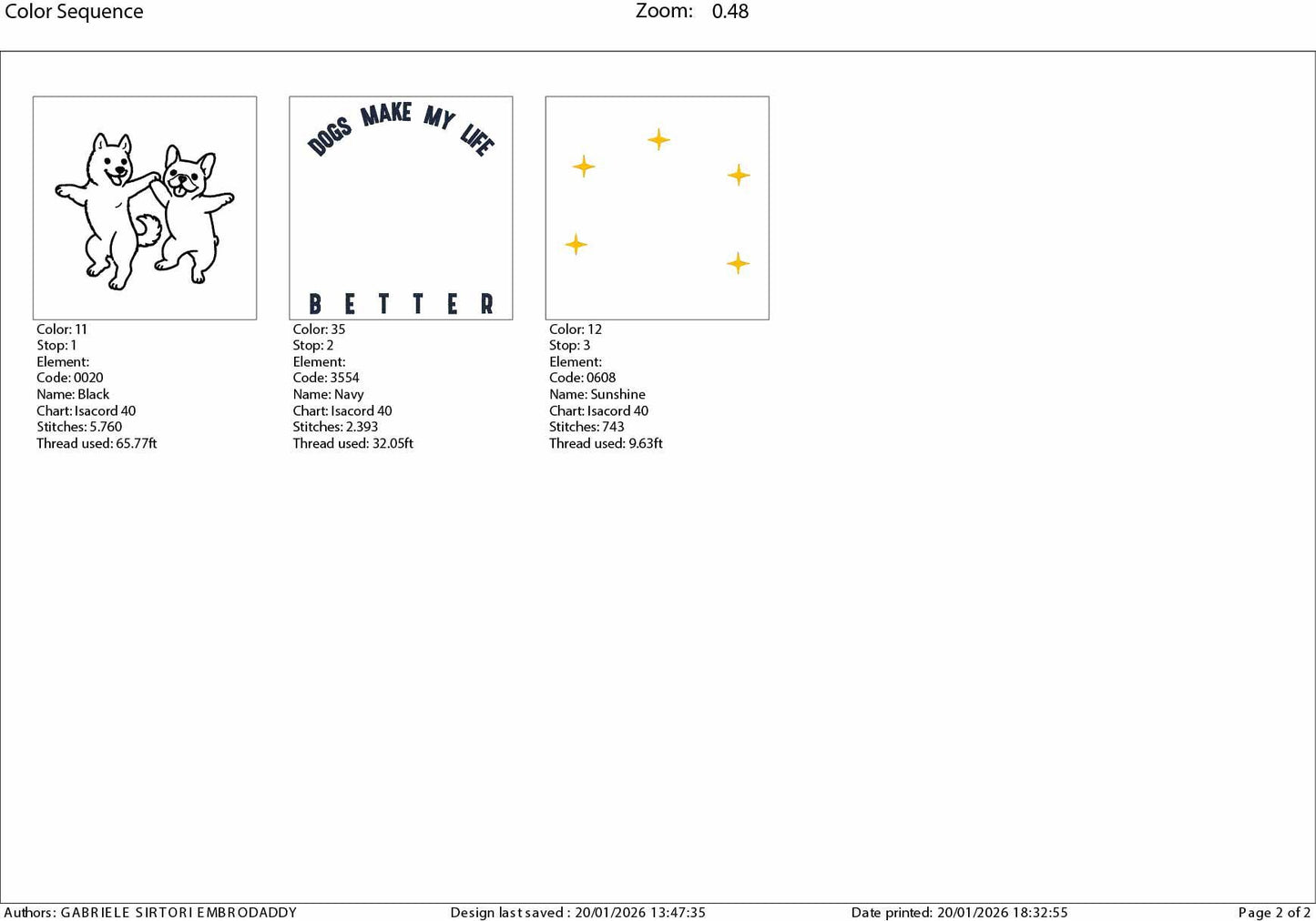Machine embroidery files, Dogs Make My Life Better, dog, lover, Embroidery Pattern File in PES, DST, hus & more