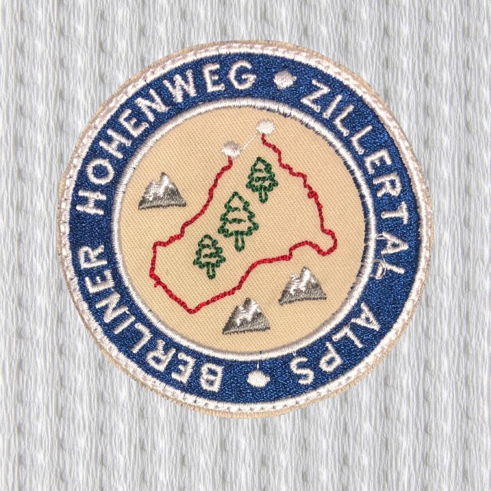 Berliner Höhenweg Zillertal Alps Embroidered Patch – Austria Hiking Trail Badge, Alpine Route Patch