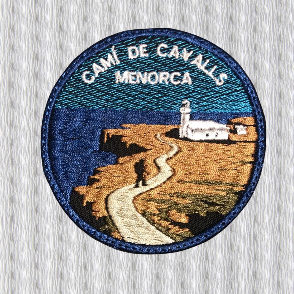 Camí de Cavalls Patch – Menorca Embroidered Patch – Mallorca Trail Souvenir – Hiking Badge – Spain Trekking Iron On