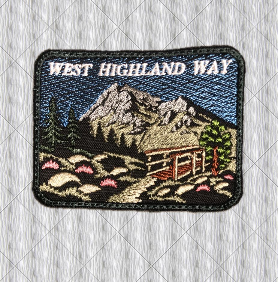 West Highland Way Patch, Devil’s Staircase Scotland Hiking Patch, Scottish Highlands Trail Badge, Backpack Patch, Walking Gift