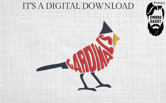 Machine Embroidery, freebies,  cardinals embroidery design, football gift idea PES, xxx, hus & more (Copia)