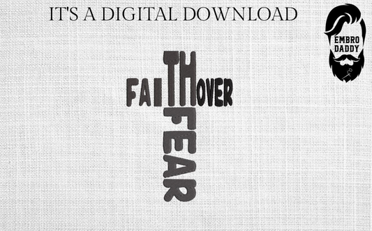 Machine Embroidery files, freebies, Faith over Fear, PES, dst, xxx, hus & more