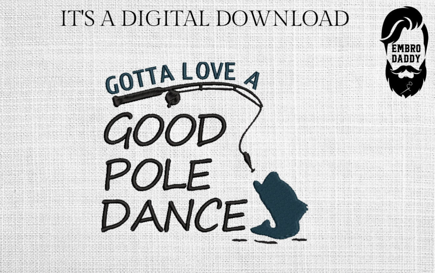 Machine Embroidery files, freebies, gotta love a good pole dance, PES, DST, hus & more