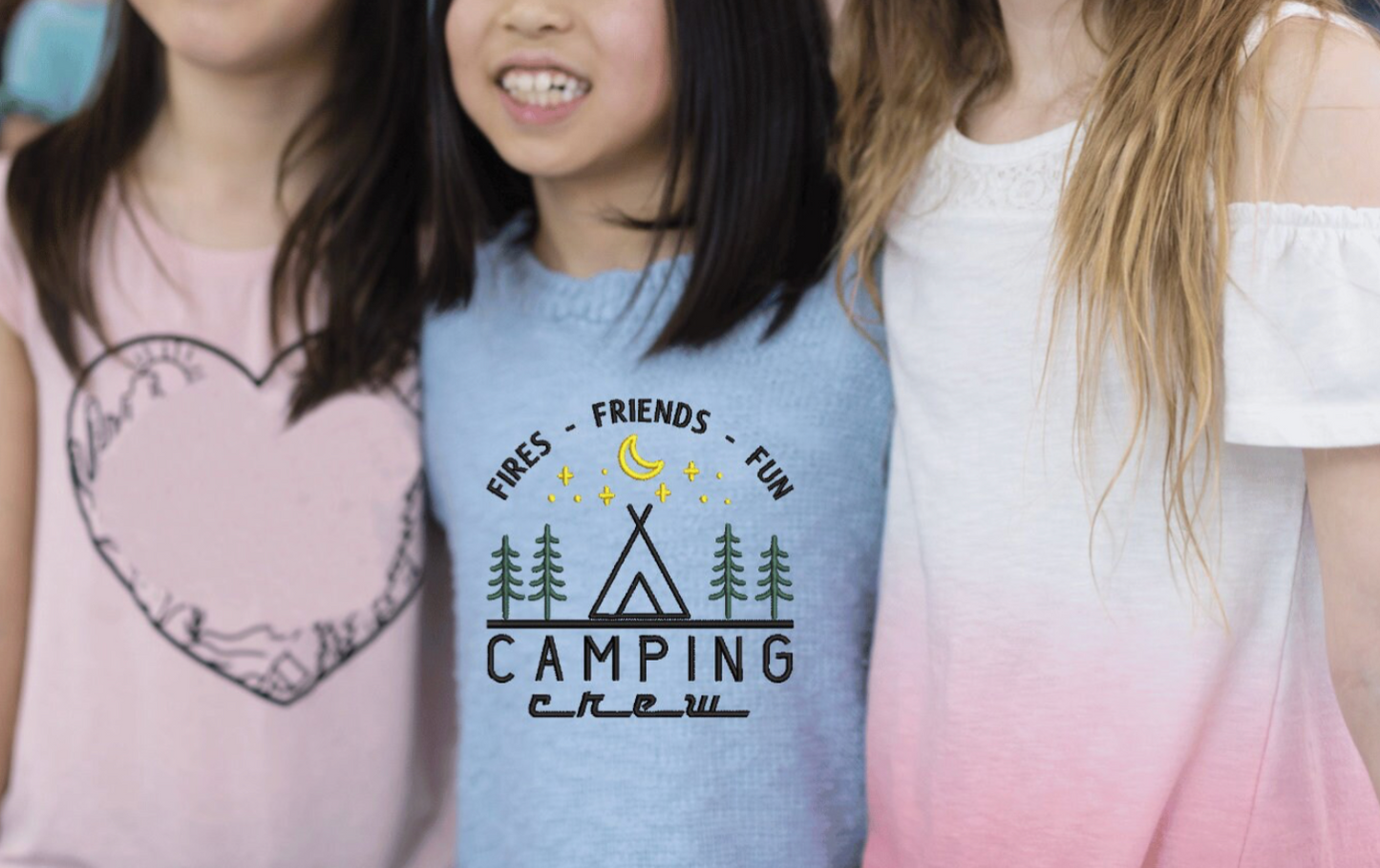 Machine Embroidery files, Camping Crew, freebies, DST, PES, xxx, hus & more