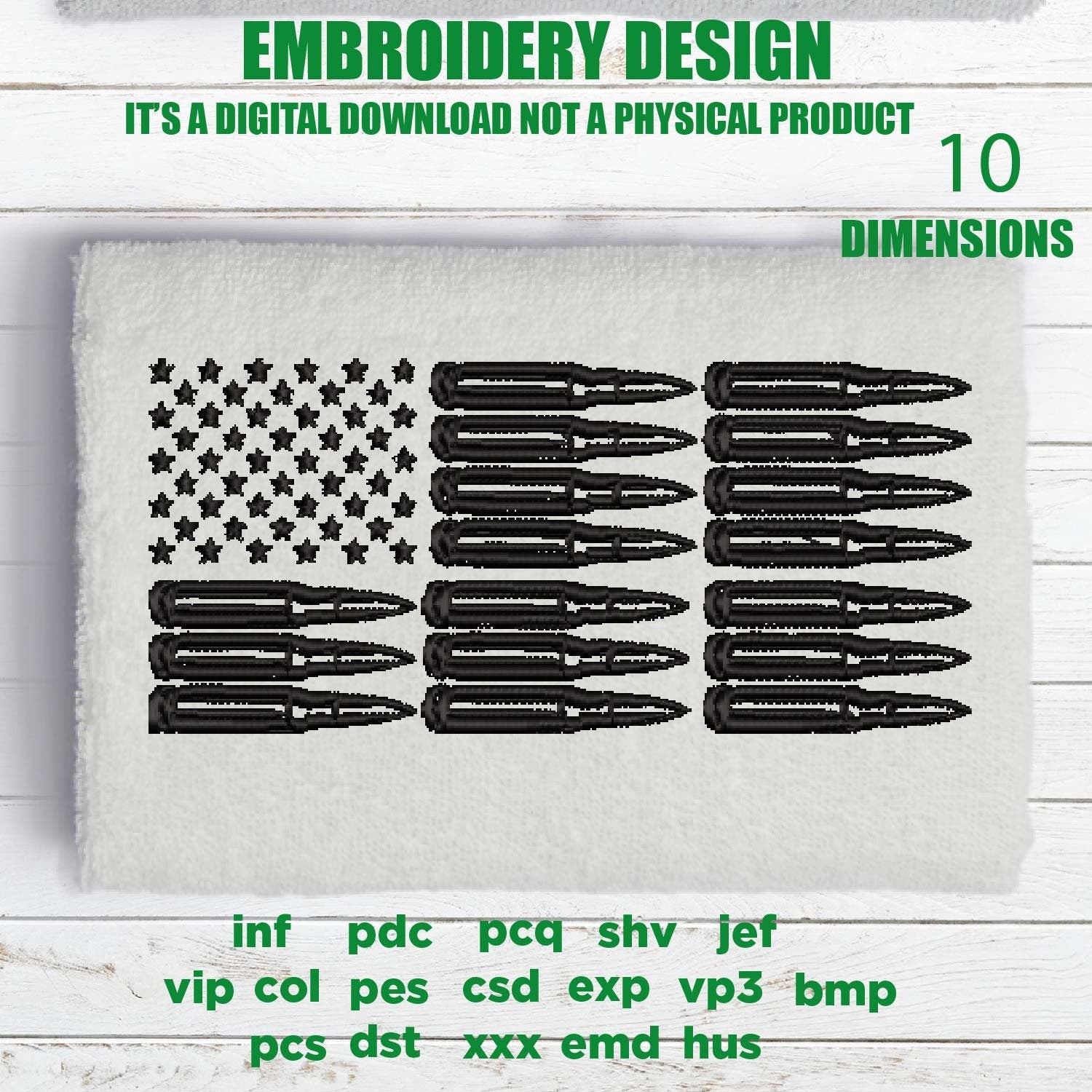 Machine Embroidery, USA flag freedom, 2nd amendment flag, defend the second gift idea PES, xxx, hus & more, embroidery files, patriotic