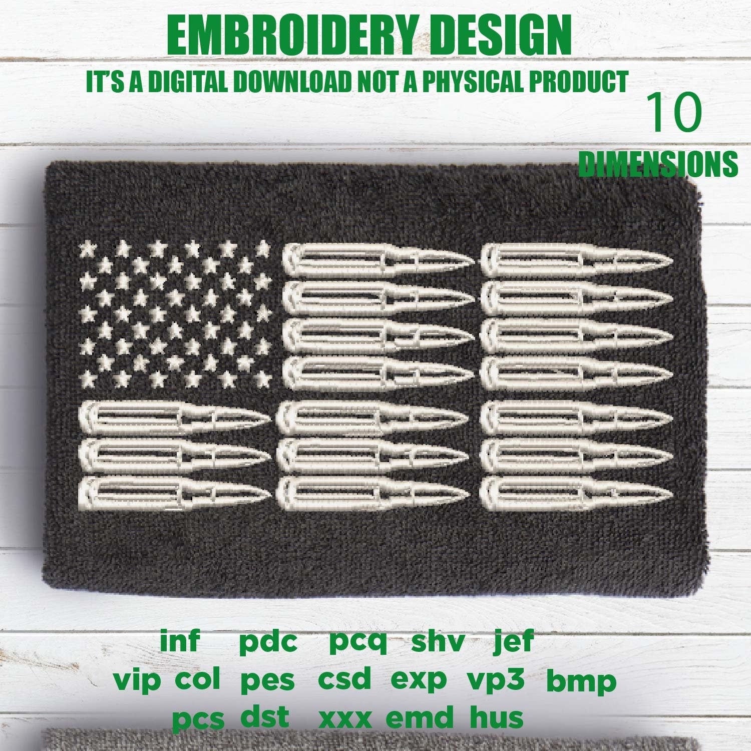 Machine Embroidery, USA flag freedom, 2nd amendment flag, defend the second gift idea PES, xxx, hus & more, embroidery files, patriotic