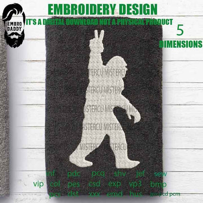 Machine Embroidery files, Bigfoot victory pes, Big Foot, Yeti, Sasquatch, patriotic lover Gift Idea, PES, xxx, hus & more
