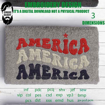 Machine Embroidery files, america gift idea PES, xxx, hus & more, embroidery files, birthday gift idea, vibes pes