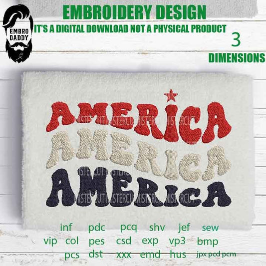 Machine Embroidery files, america gift idea PES, xxx, hus & more, embroidery files, birthday gift idea, vibes pes