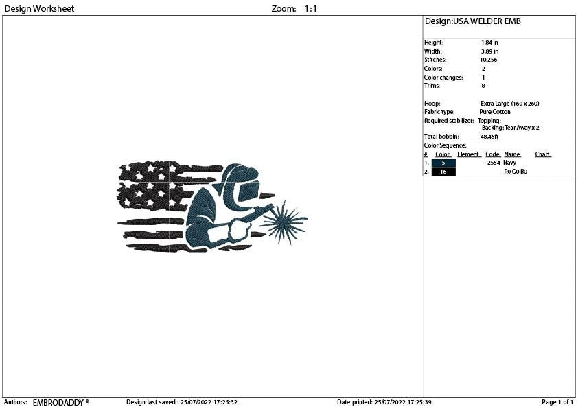 Machine Embroidery files, usa flag Welder, American Flag gift idea PES, xxx, hus & more,