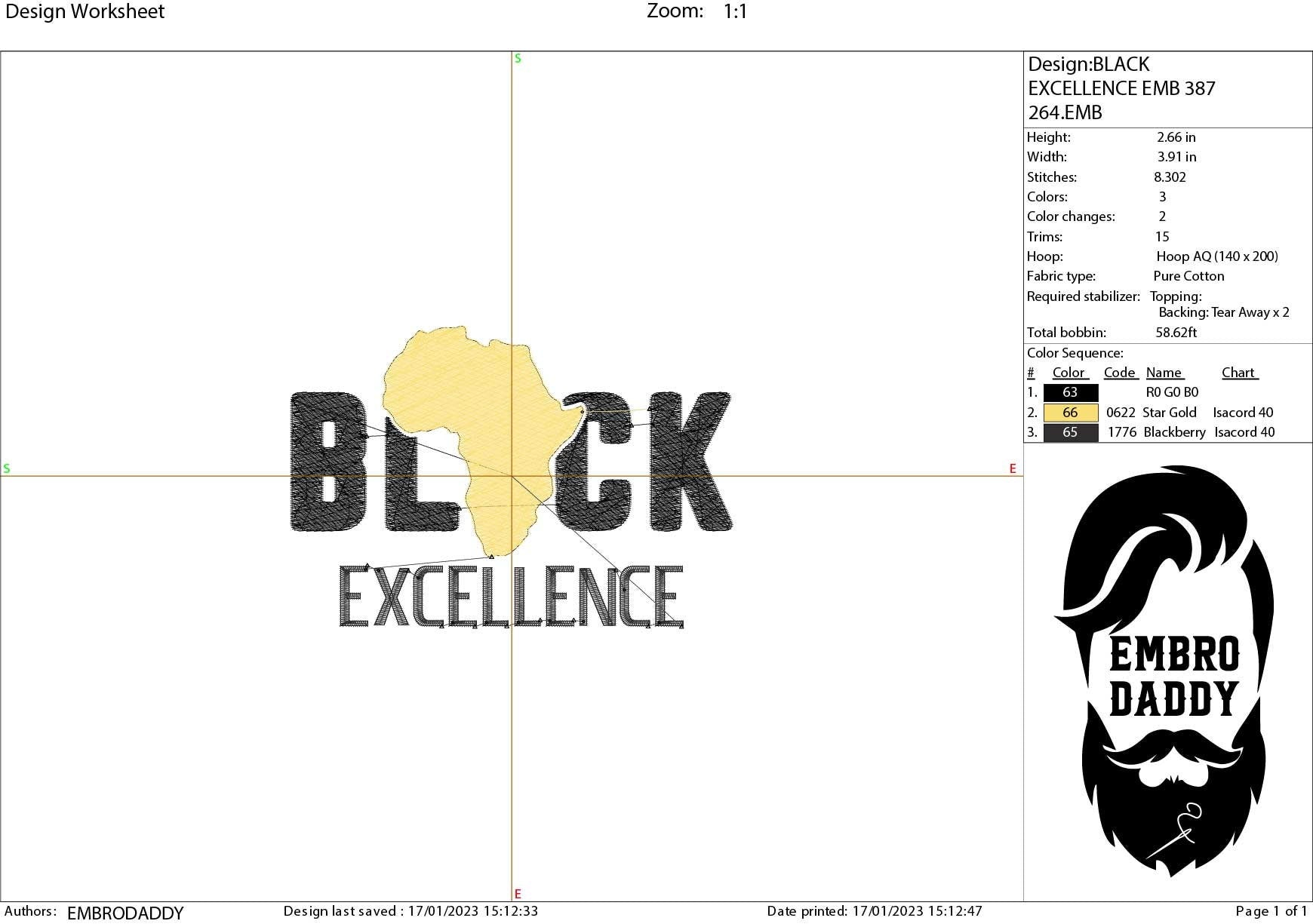 Machine Embroidery files, Black excellence , PES, xxx, hus, dst & more, embroidery files