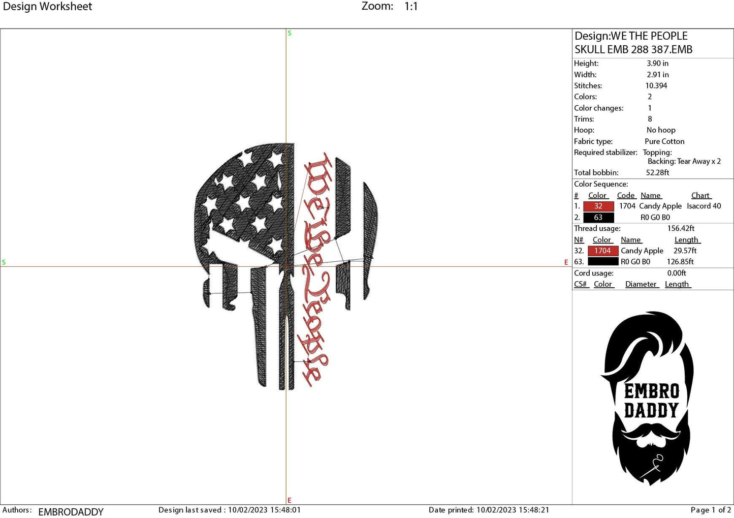 Machine Embroidery files, American Flag, skull, badass PES, xxx hus & more