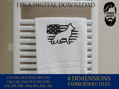 Machine Embroidery files, USA flag, German Sheperd PES, xxx, hus & more, embroidery files