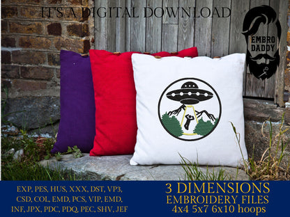 Machine Embroidery files, Alien abduction, PES, xxx, hus & more