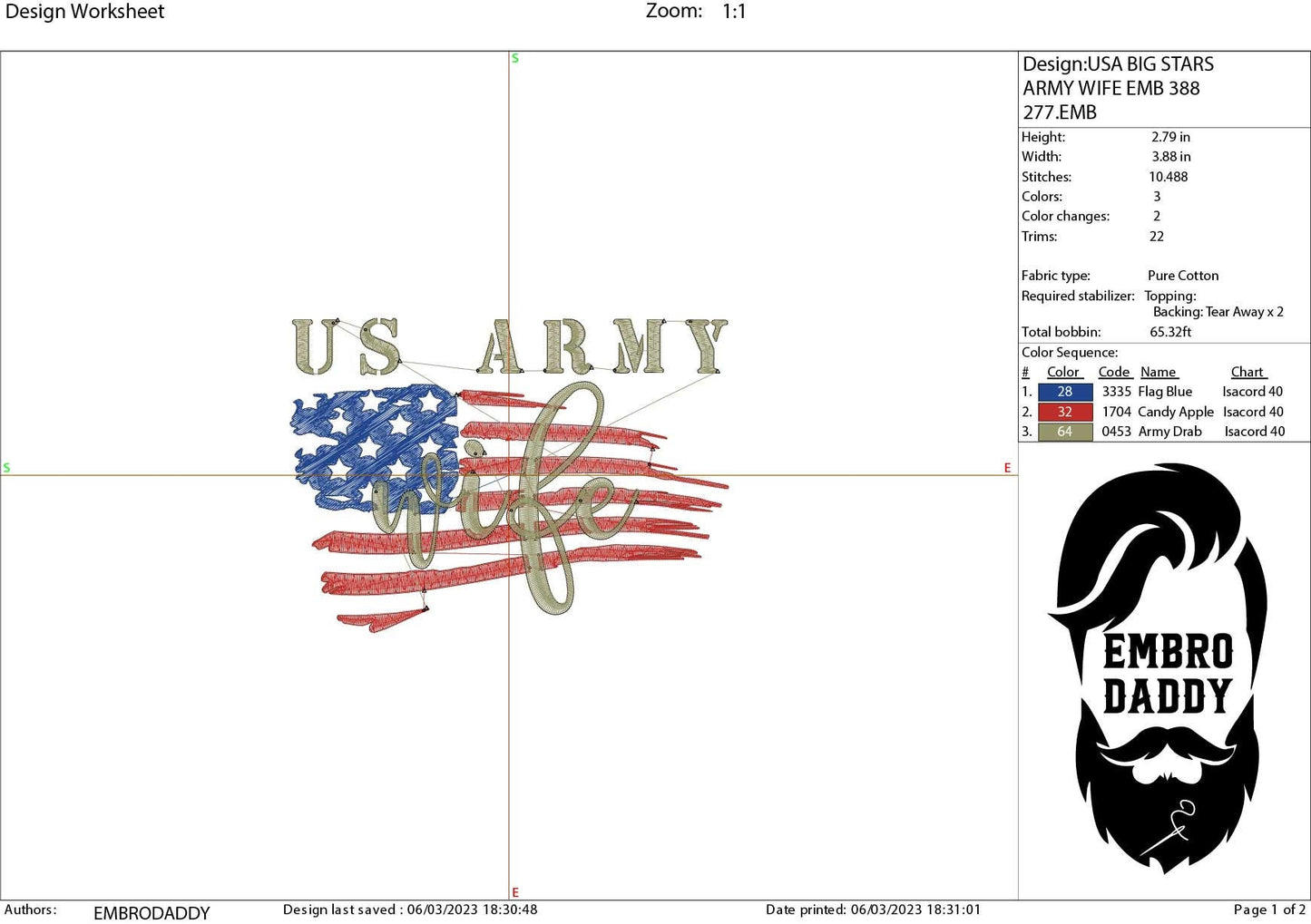 Machine Embroidery files, USA flag US Army wife, PES, xxx, hus & more, embroidery files