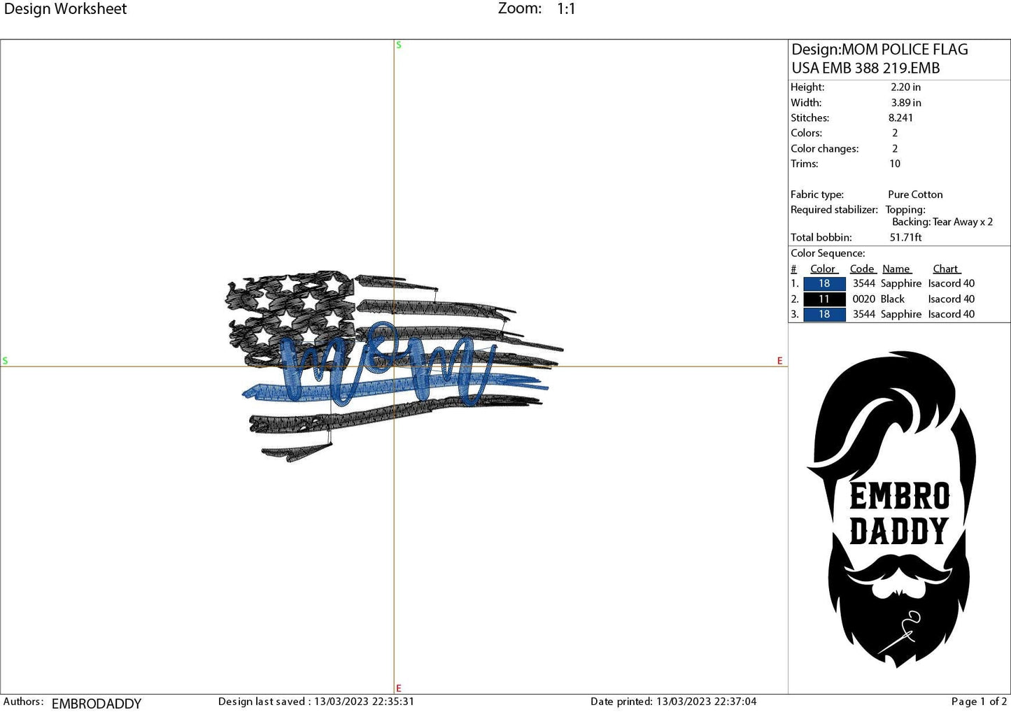 Machine Embroidery files, USA flag police mom, PES, xxx, hus & more, embroidery files