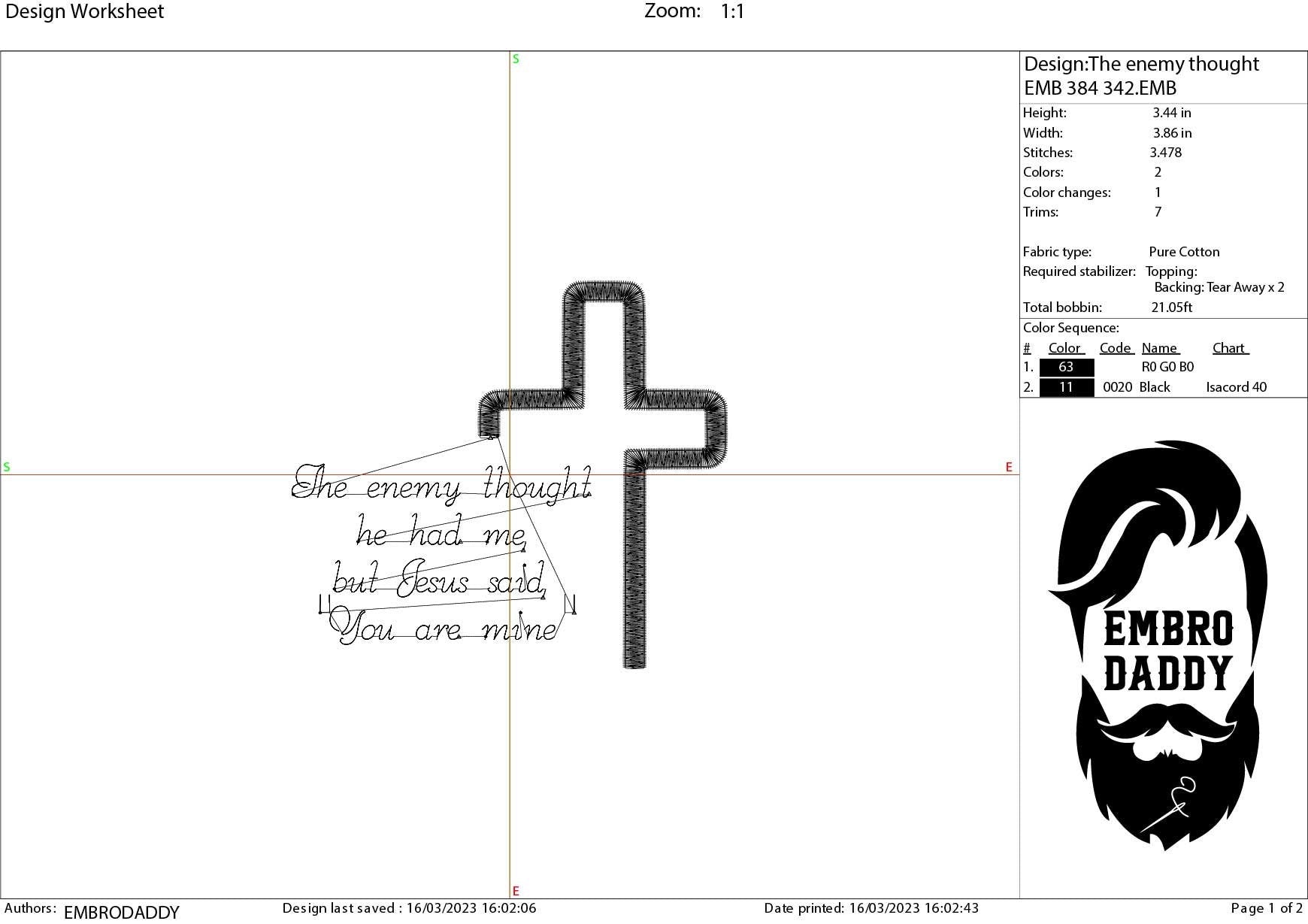 Machine Embroidery files, The enemy thought he had me, but Jesus said, "You are mine", Christian, PES, xxx, hus & more