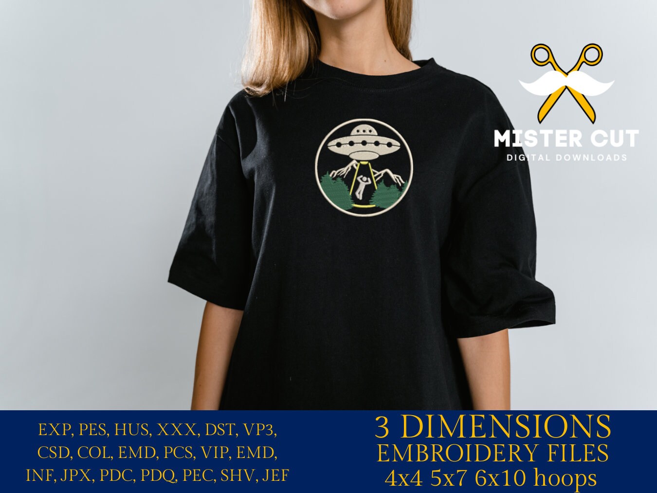 Machine Embroidery files, Alien abduction, PES, xxx, hus & more