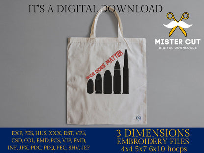 Machine Embroidery files, size matters, PES, dst, xxx, hus & more