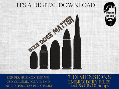 Machine Embroidery files, size matters, PES, dst, xxx, hus & more