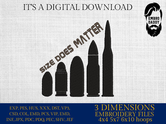 Machine Embroidery files, size matters, PES, dst, xxx, hus & more