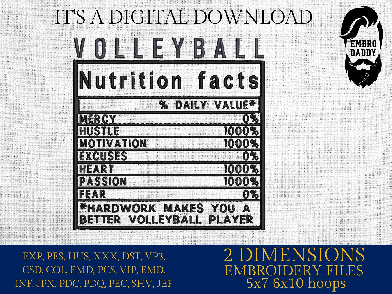 Machine Embroidery files, Volleyball facts, PES, dst xxx, hus & more