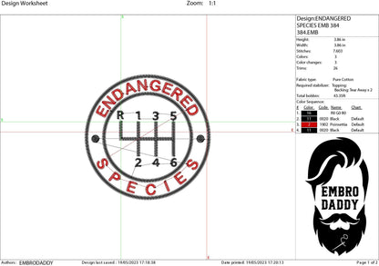 Machine Embroidery files, funny Manual Stick Shift , dst PES, xxx, hus & more