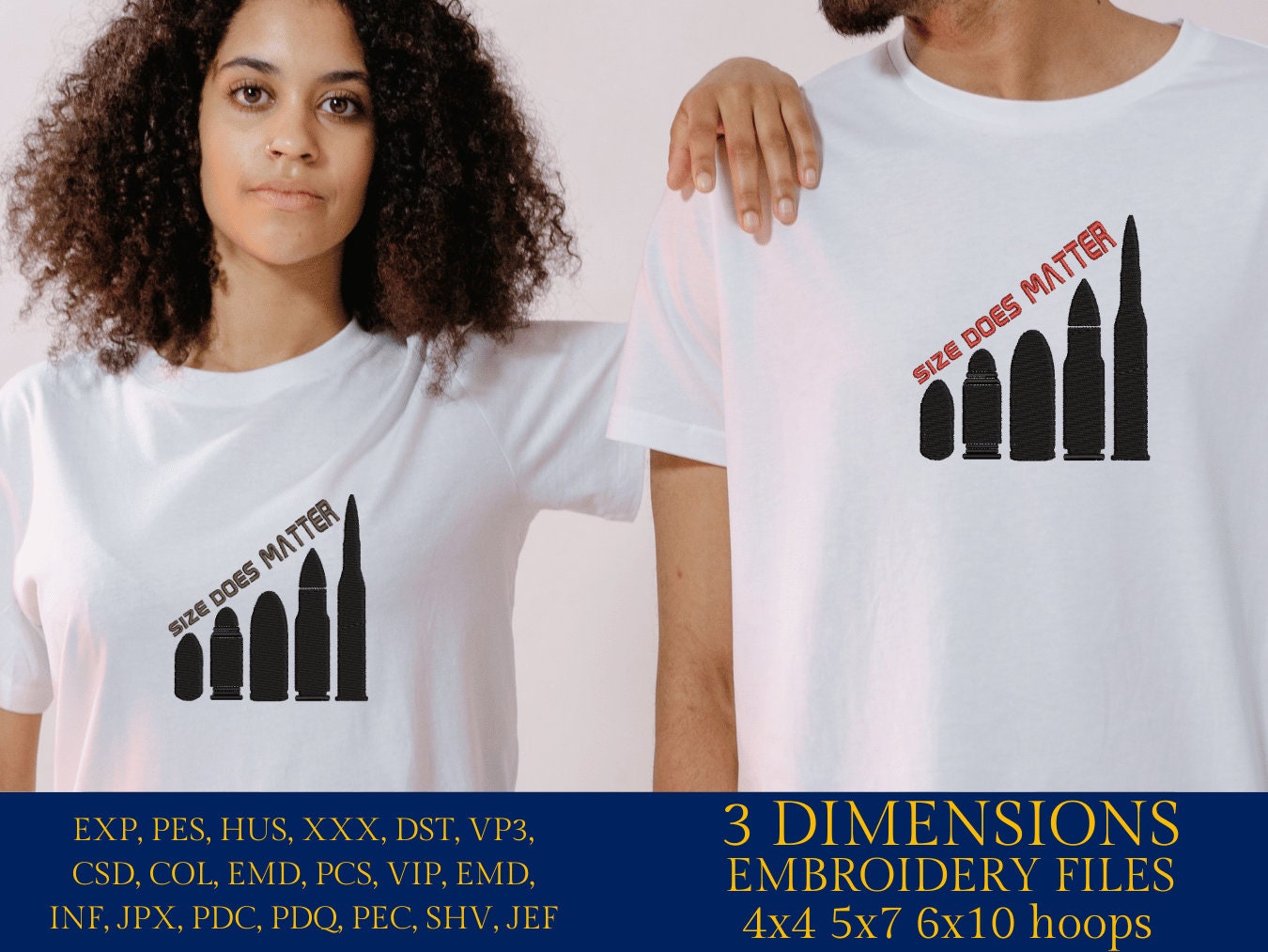 Machine Embroidery files, size matters, PES, dst, xxx, hus & more