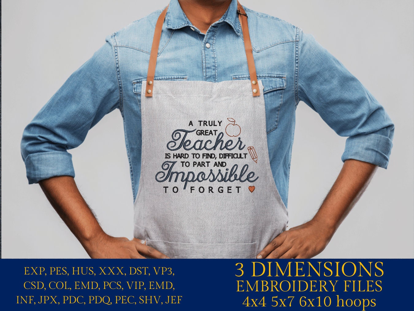 Machine Embroidery files, a truly great teacher, PES, dst, xxx, hus & more