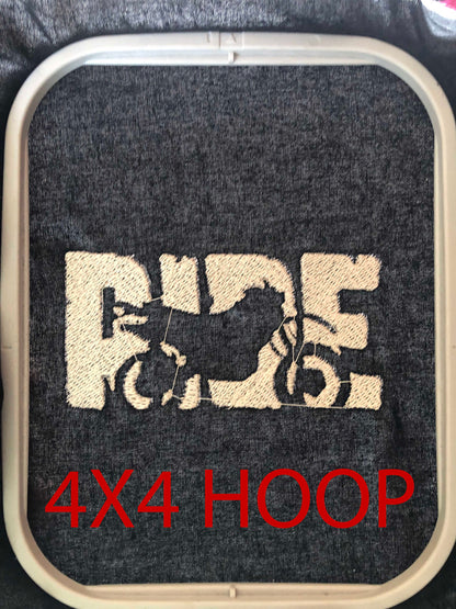 Machine Embroidery, dirty bike heartbeat embroidery files, bike Gift Idea, compound bow Design, PES, xxx, hus, vip & more, skate pes