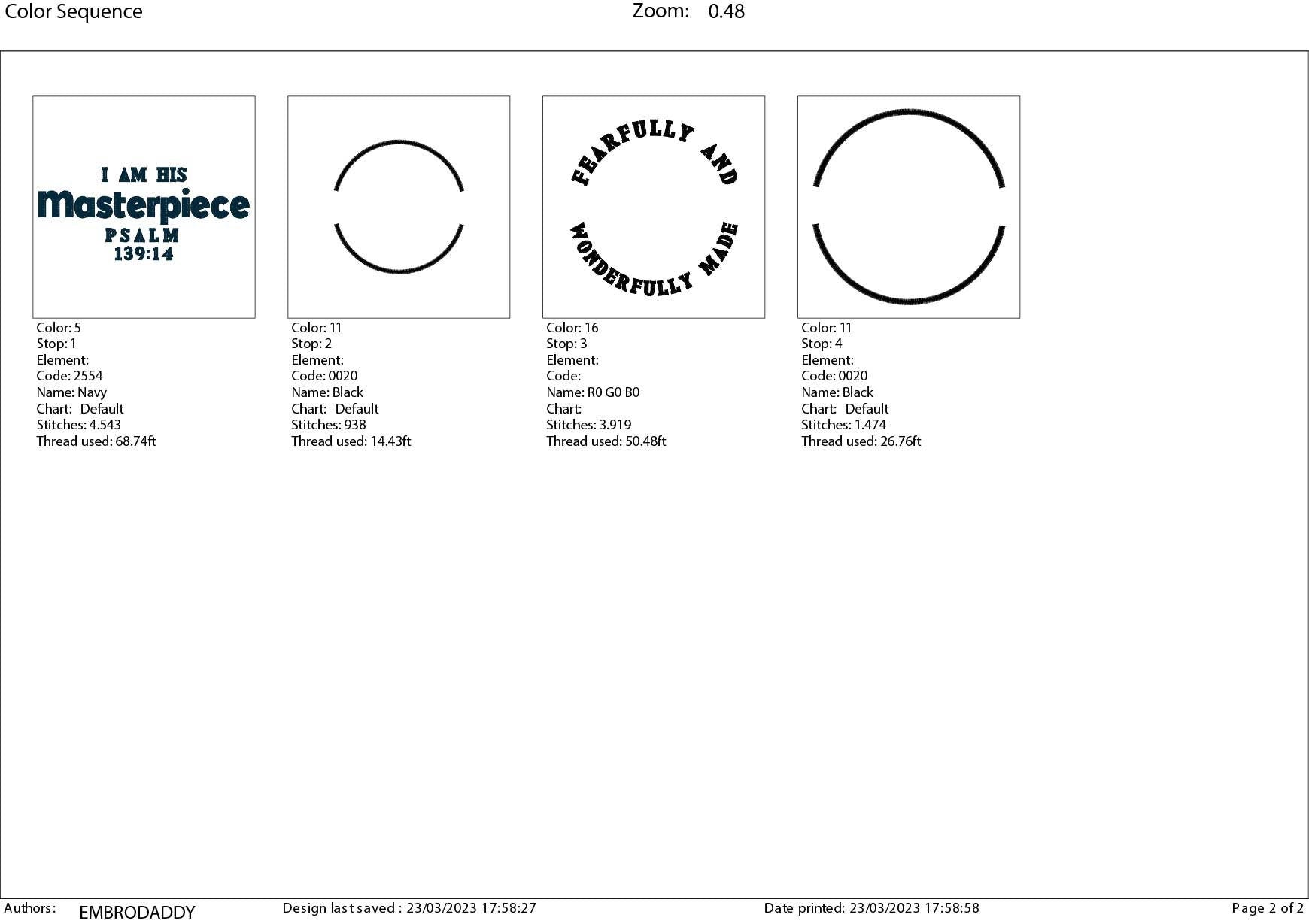 Machine embroidery files, I Am Fearfully And Wonderfully Made , Psalms 139:14 PES, DST, hus & more