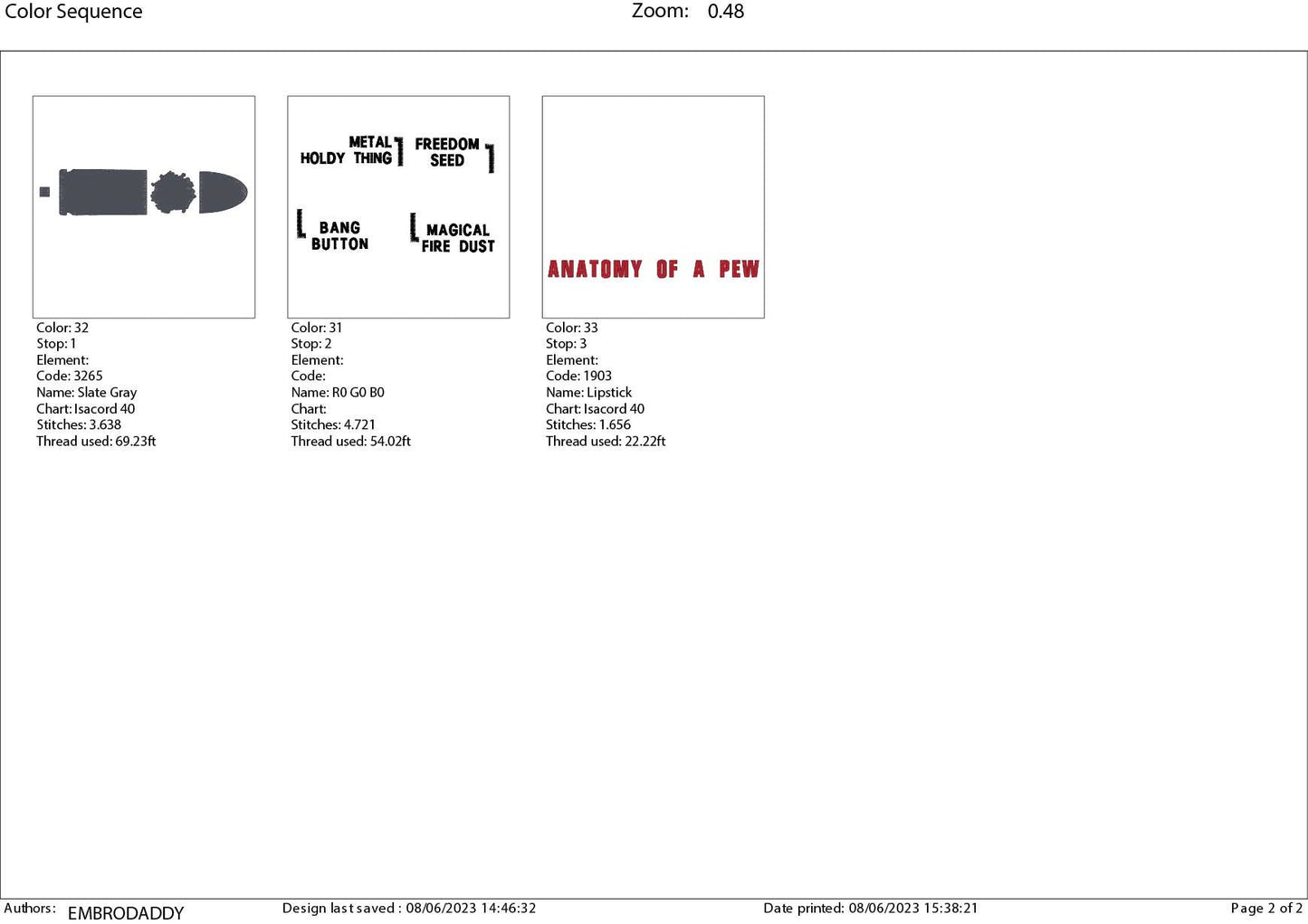 Machine Embroidery files, anatomy of a pew, PES, DST, xxx, hus & more