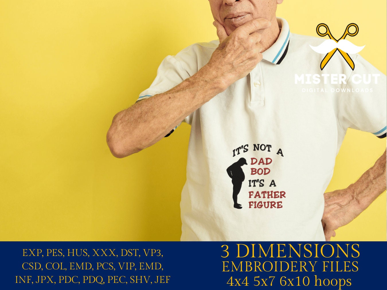 Machine Embroidery files, Funny Father's Day, DST PES, xxx hus & more