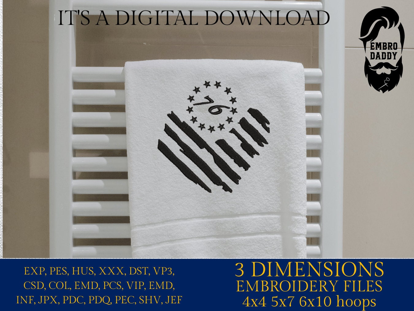 Machine Embroidery files, '76, Betsy ross, DST, PES, xxx hus & more,