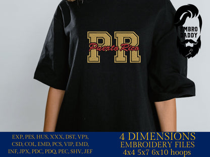 Machine Embroidery files, Puerto Rico, DST, PES, xxx, hus & more,