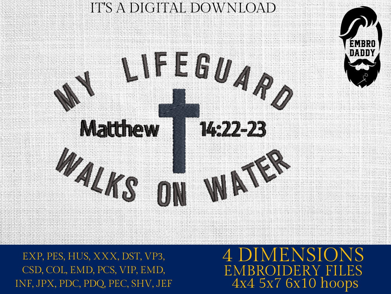 Machine Embroidery files, Faith it till you make it, DST, PES, xxx, hus & more