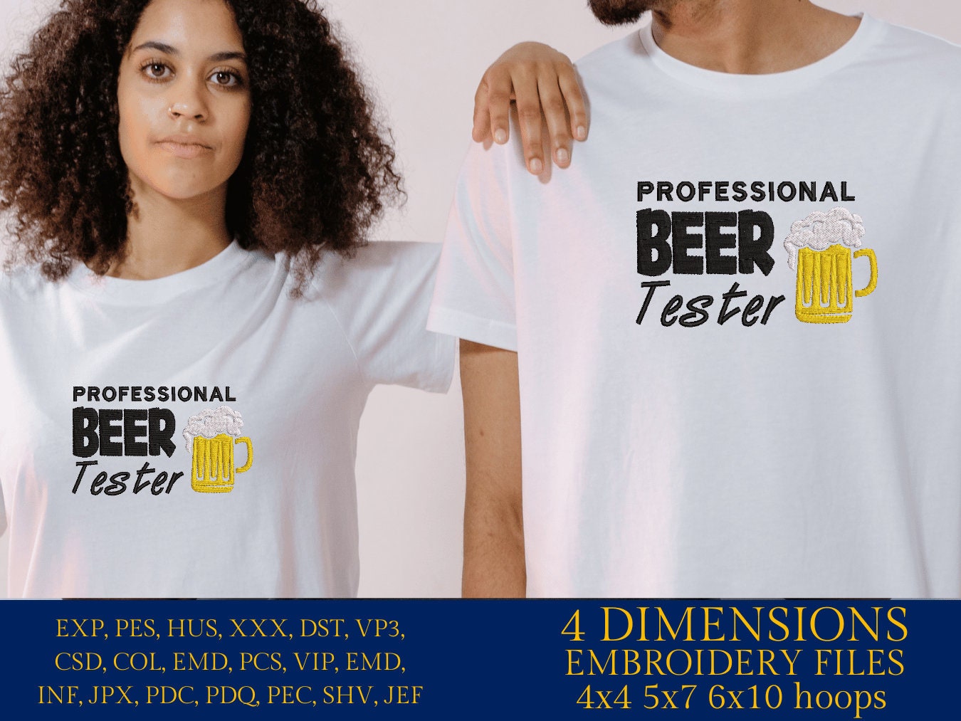 Machine Embroidery files, professional beer tester , DST, PES, xxx, hus & more