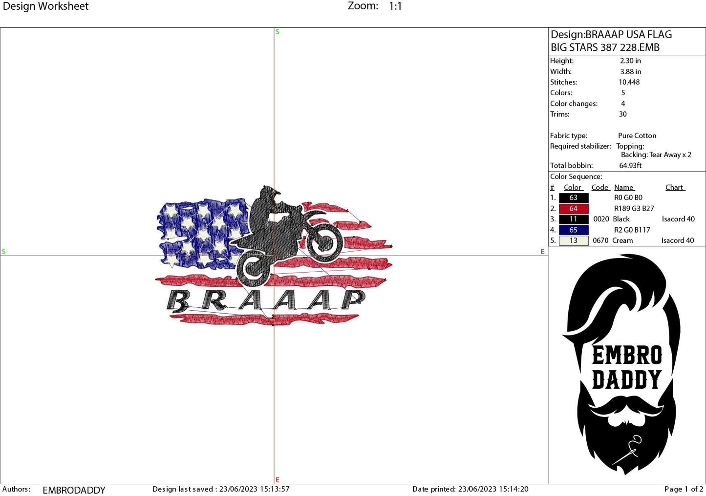 Machine Embroidery files, USA flag Motocross, Racking, dirtybike, DST, PES, xxx, hus & more