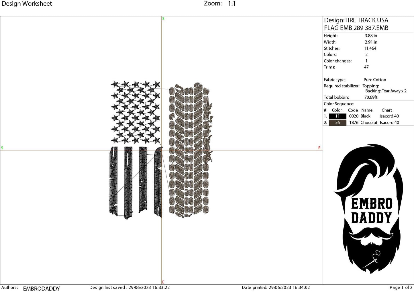 Machine Embroidery files, USA flag tire, dst PES, xxx, hus & more